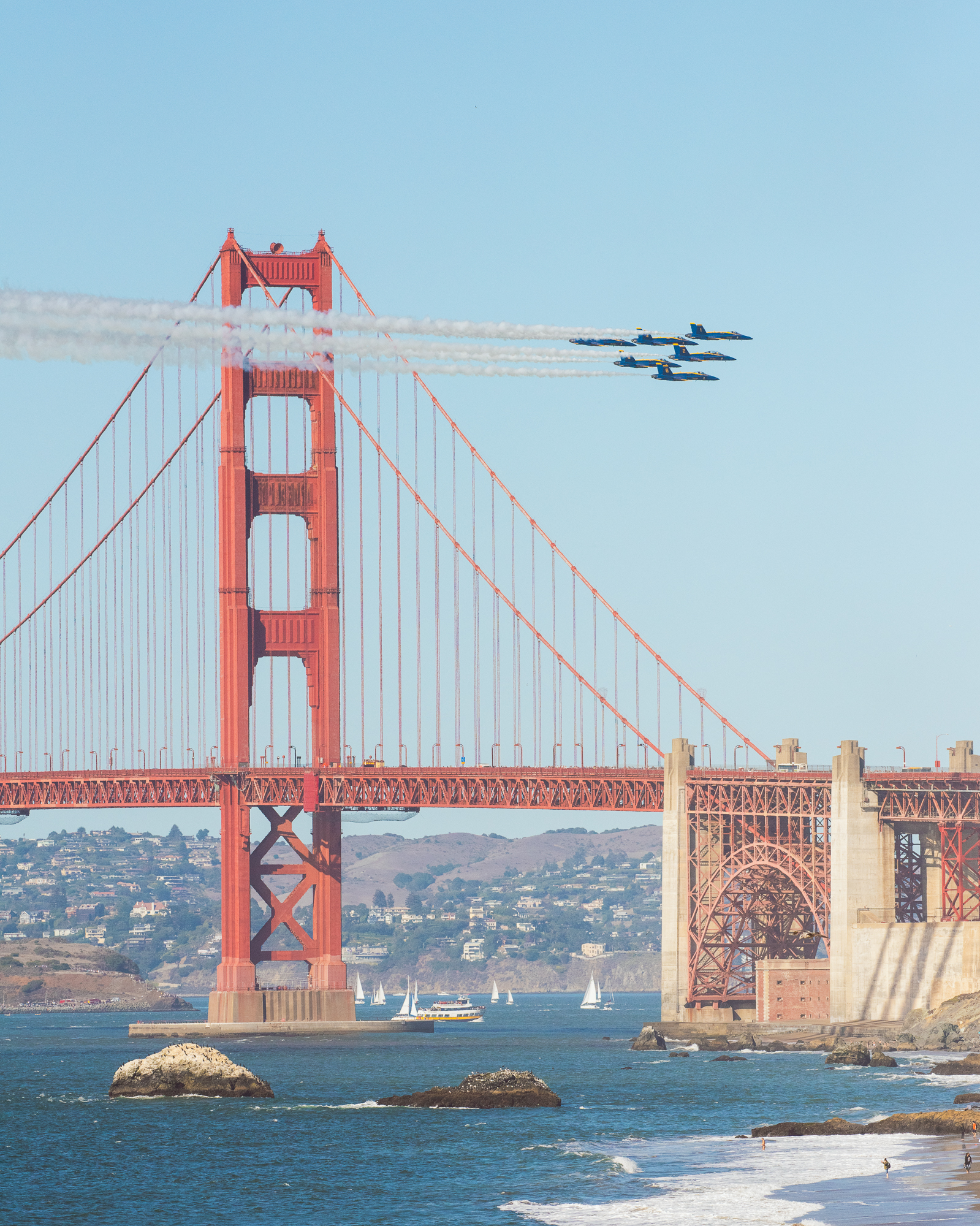 At the Golden Gate Bridge