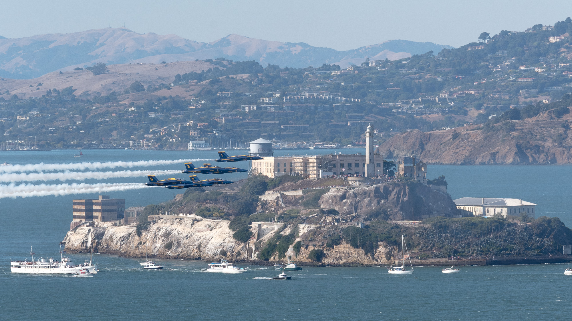 Blue Angels over Alcatraz