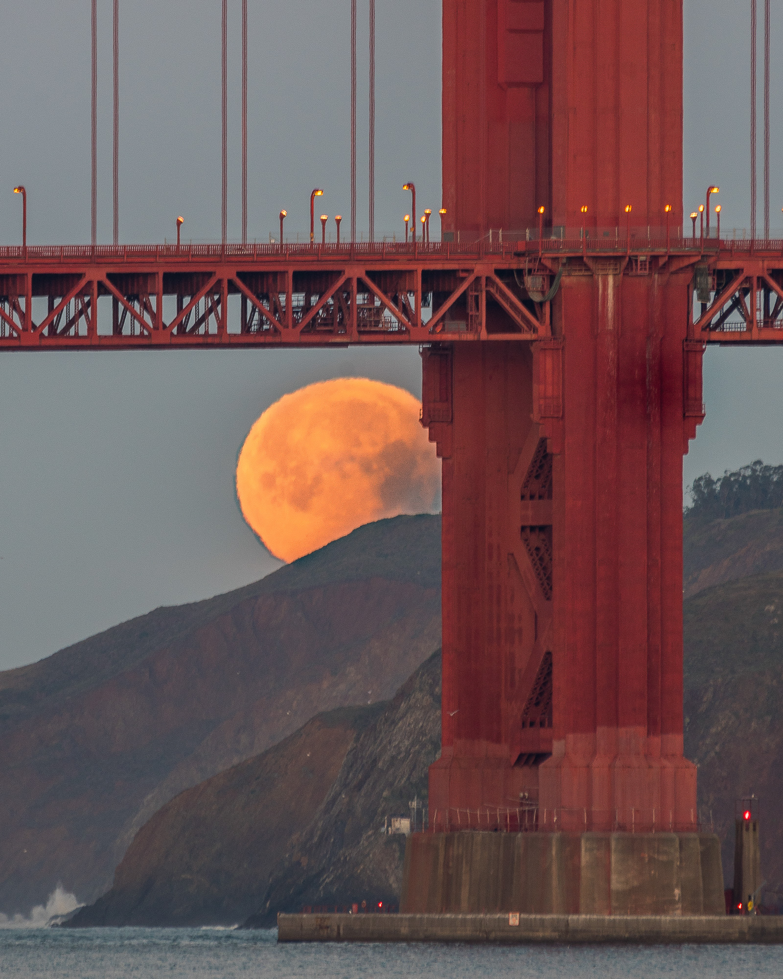 Golden Gate Moonset