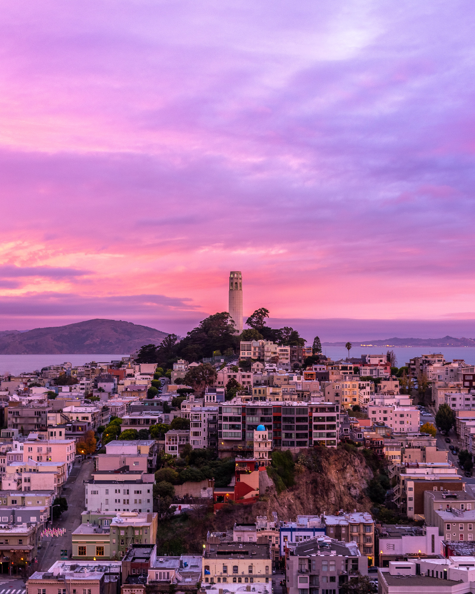 Coit Tower on Telegraph Hill