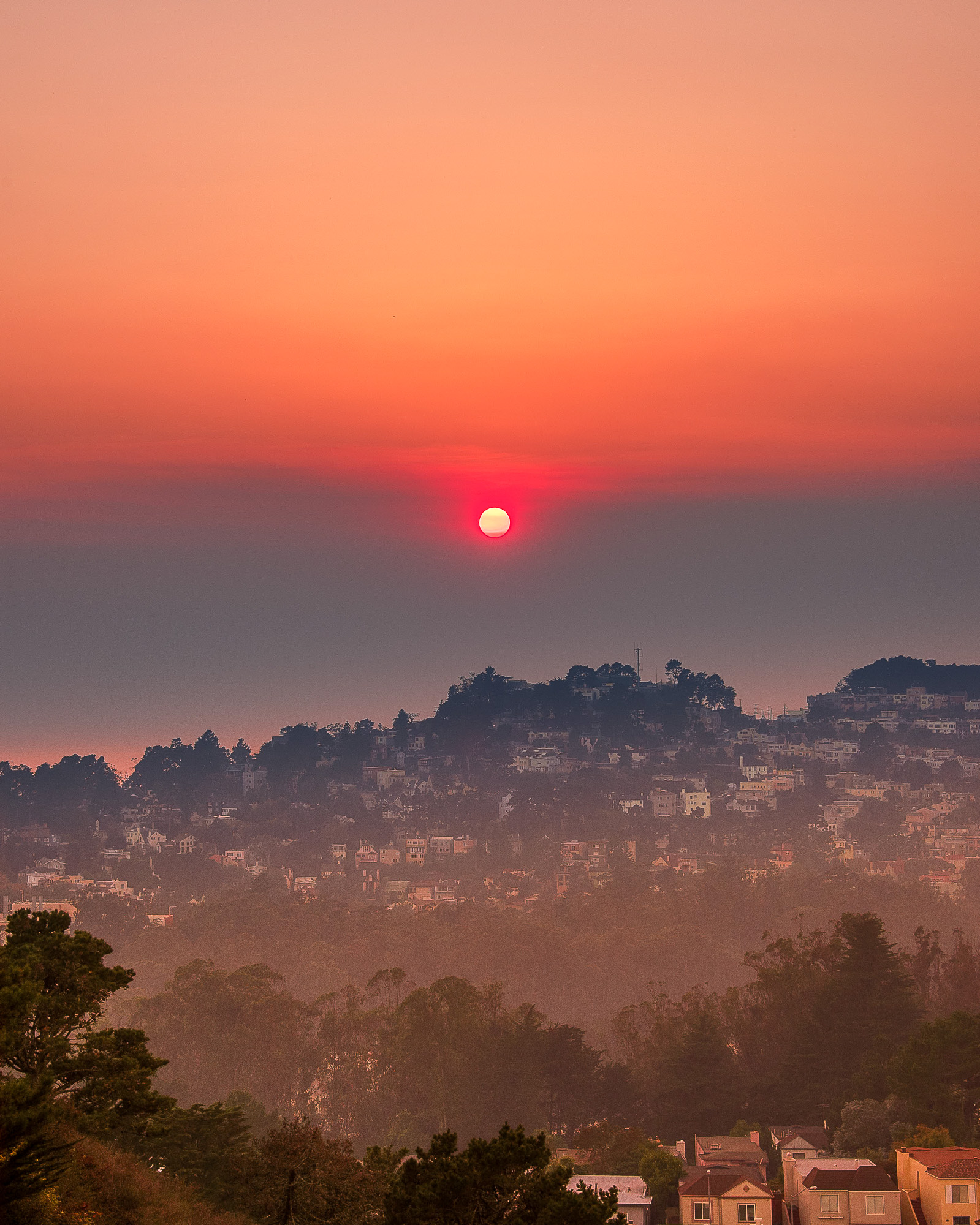 Twin Peaks Wildfire Sky